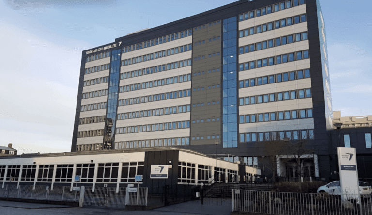 Aberdeen Life in the UK Test Centre building exterior with entrance signage